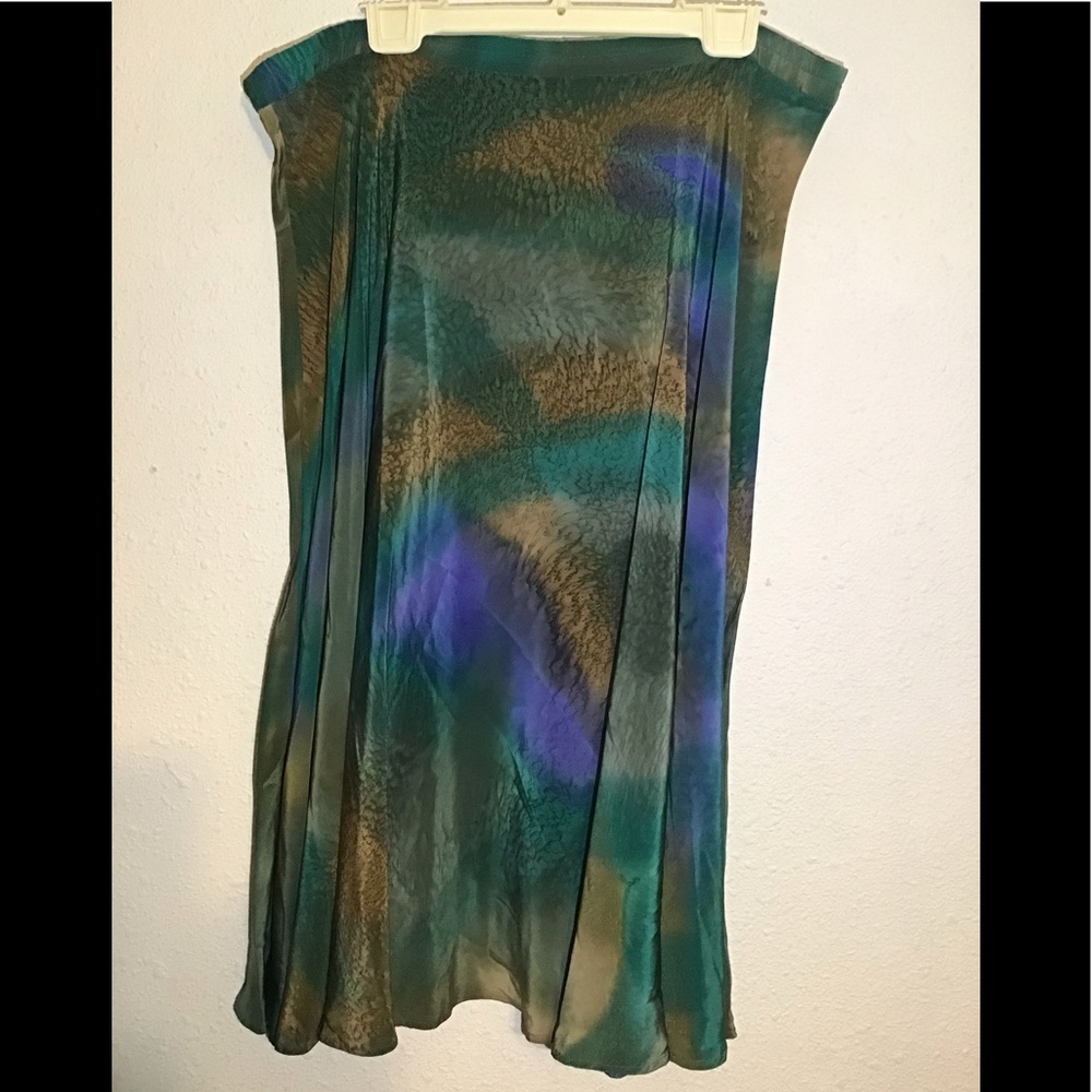Kay Chapman silk skirt size large